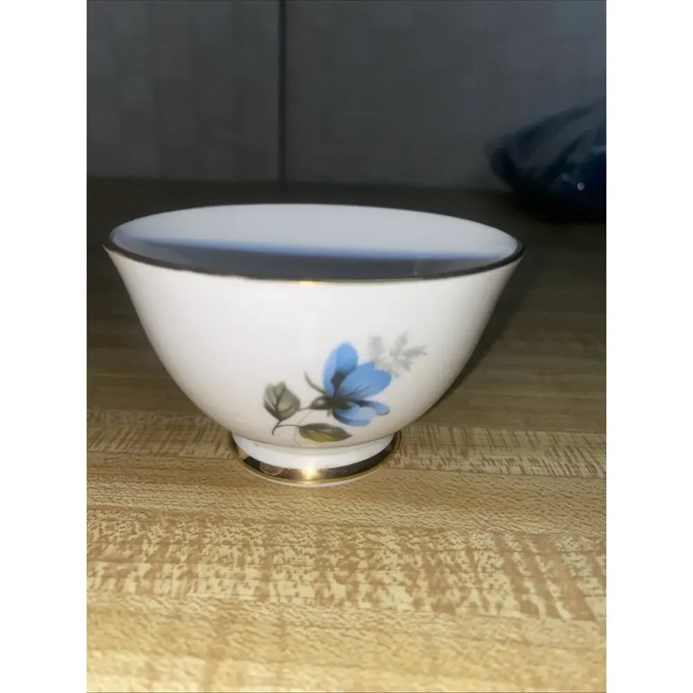 Vintage Delphine Bone China Made in England Small Cream & Sugar Dish Cup